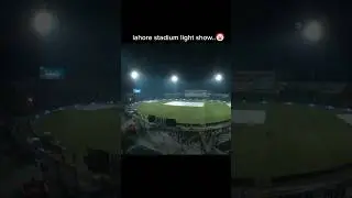 Light show in pakistan stadium vs indian stadium #shorts