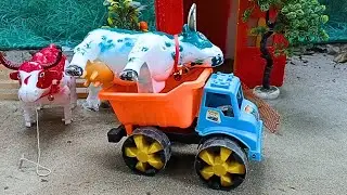WOW😱🥰WALKING TOY CUTE HORSE AND COW🐄🐴WADIDAU‼️PROSES POTONG SAPI KURBAN SIMOLASI CARTOON #329