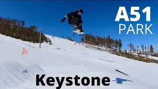 Snowboarding Keystone's A51 Terrain Park (featuring Johnathan Buckhouse, Cody & Backflipping Benton)
