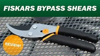 Fiskars Bypass Pruning Shears 5/8&rdquo; Garden Clippers Review - Plant Cutting Scissors