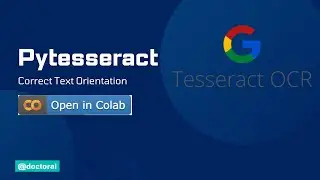 @Pytesseract | How to correct text orientation in image using Pytesseract