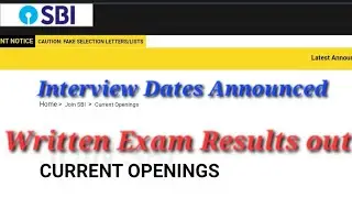 SBI 2023 Written Exam Result & Interview Dates Revealed