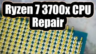 Ремонт сломанных контактов процессора Ryzen 7 3700x. Контакты процессора бывают разных размеров.
