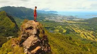 Crazy hike @ Pali Notches - Drone footage