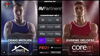 Craig Medlen vs Eugene Oelofse - Perth Corporate Rumble II (Fight 10)