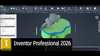 Autodesk Inventor Professional CAM 2026: 5-Axis Continuous (Swarf - Flow)