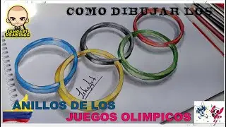 Como dibujar los anillos de los juegos olímpicos en 3D - JUEGOS OLIMPICOS TOKIO 2020