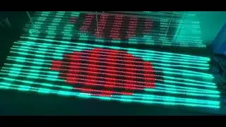 Программируемый контроллер K-1000C, управляющий цифровым адресуемым светодиодным дисплеем с анимацией