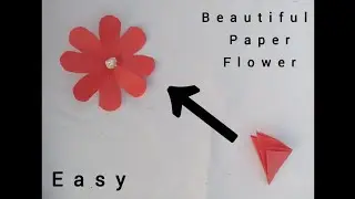 Paper flower easy making craft