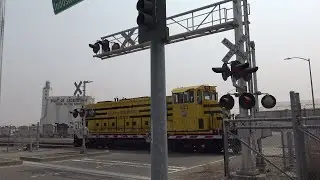 Sierra Northern Railway 133 Local Light Power, Port Access Rd Railroad Crossing West Sacramento CA
