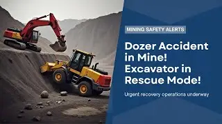 Mine Dozer Recovery: Slipped from Upper Bench, Excavator Deployed for Rescue 🚧🚜