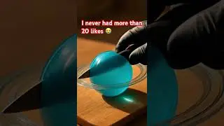 ASMR Cutting Uranus | Slice Through Ice & Reveal Planet Core 🌌❄️ #shorts #asmr