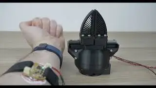 SSG48 gripper with Umyo EMG sensor - prosthetic arm open source