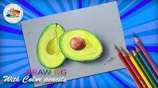 How to Draw an Avocado Cute and Easy, Avocado drawing easy
