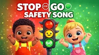 Stop Go Safety Song 🚦 | Learn Traffic Lights & Road Safety for Kids | Nursery Rhymes