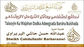 Talooyin Ku Wajahan Dadka Adeegsada Baraha Bulshada.  Sheikh Cabdullaahi Barbaraawi Xafidahullaah