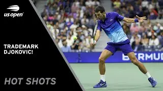 Novak Djokovic's Drop Shot, Lob Combo! | 2021 US Open