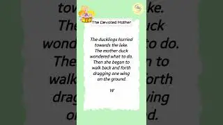 #shorts Devoted Mother Duck || Learn English Through Story || #moralstories