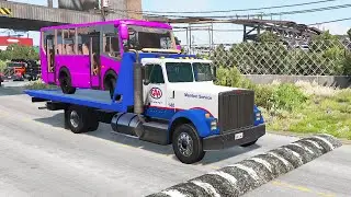 Trucks Vs Massive Speed Bumps #8 - BeamNG.Drive