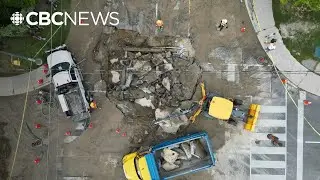 Toronto residents react to sinkhole affecting East York neighbourhood