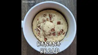 Vegan Banana Bread in Mug | Banana Bread Recipe | #mugcake #shorts #bananabread