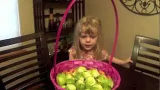 Funniest prank!  Brussels sprouts in my kid's Easter basket!