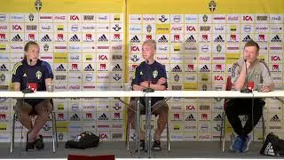 Magda Eriksson & Caroline Seger press conference ahead of friendly vs Australia (translated)