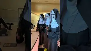 Nuns walk into Movie Theater Halloween