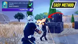Damage players with a fully modded weapon Fortnite