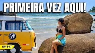Voltamos para o Litoral de Santa Catarina | Primeira vez nesse lugar com a Kombi Motorhome | Ep.347
