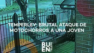 Una JOVEN SUFRIÓ un violento ROBO por parte de DOS MOTOCHORROS en TEMPERLEY #BuenTelefe