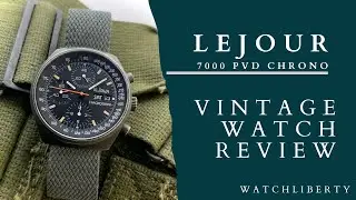Watch Review: Vintage LeJour Valjoux 7750 PVD Chronograph