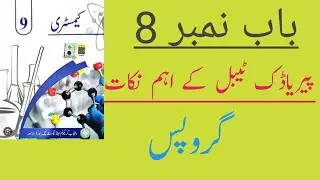 Class 9 New Book 2025 Chemistry Urdu Medium ||Salient Features of Modern Periodic Table 