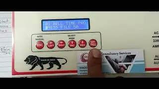 School Bell Timer Time Table setting in Hindi || You Tube || Timer Program Schedule