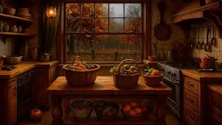 Cozy Kitchen on a Rainy Autumn Day 🍲 | Relaxing Cooking Ambience