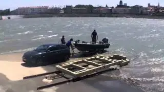 Traileren bij windkracht 7!! Rh&ocirc;ne 2013