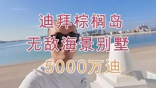 棕榈岛5房独栋别墅5000万迪（1370万美金） #迪拜光头强 #迪拜 #迪拜房产 #fyp