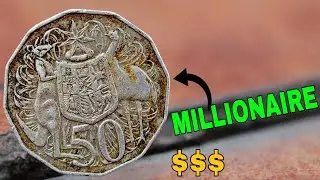 Top 5 Most Valuable Australian 50 cent Coins In Circulation! Ultra Rare Coins To Look For $$$
