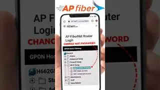 AP Fiber WiFi Password Change in 30 sec #wifi #viral #shorts