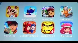 Duddu, Bounce Masters, Subway Surfers, Garfield rush, Metro Land, odd Bods turbo Run and More