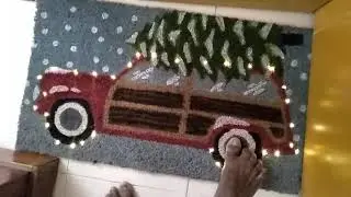 Doormat with LED light