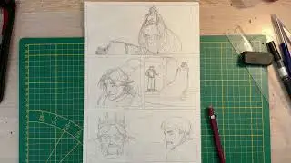 Draw with me | pencilling a comic
