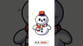 How to Draw a Cute Snowman ❤️ Quick Tutorial