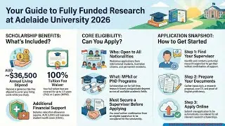 Unlock Your Future: Fully Funded Postgraduate Scholarships at Adelaide University 2026