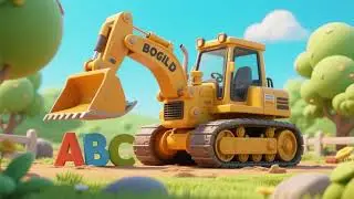Bulldozer Boogie ABC 🚜🔤🎶 | Alphabet Song | Nursery Rhymes & Kids Songs