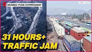 Mumbai News | Drone Footage Shows Full Extent Of Massive Mumbai-Pune Expressway Traffic Jam