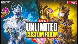1v1 & FREE CUSTOMS ROOM | BGMI NEW 4.1 UPDATE | BGMI LIVE | MAXXGAMINGGYT