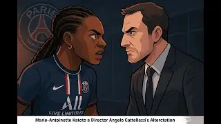 Drama at PSG Women: Marie-Antoinette Katoto & Director Angelo Castellazzi's Altercation👀 😳⚽️ #AFH