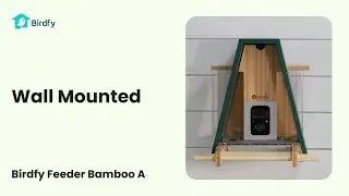 Wall Mounted - Birdfy Feeder Bamboo A Tutorial