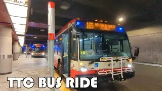 TTC Route 165 Bus Ride From Wilson Station to York Mills Station